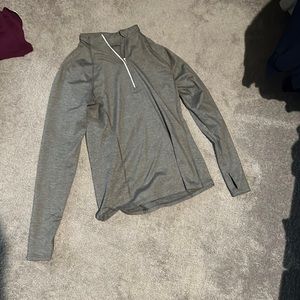 Old navy quarter zip jacket grey, small.